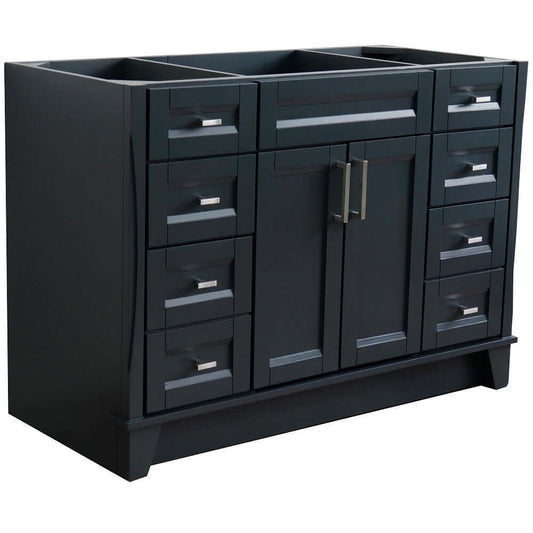 48" Single sink vanity in Dark Gray finish - cabinet only - 400700-48S-DG