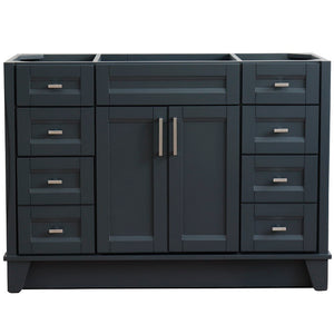 48" Single sink vanity in Dark Gray finish - cabinet only - 400700-48S-DG