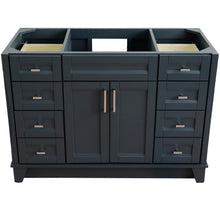 Load image into Gallery viewer, 48&quot; Single sink vanity in Dark Gray finish - cabinet only - 400700-48S-DG