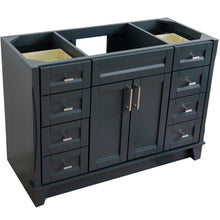 Load image into Gallery viewer, 48&quot; Single sink vanity in Dark Gray finish - cabinet only - 400700-48S-DG