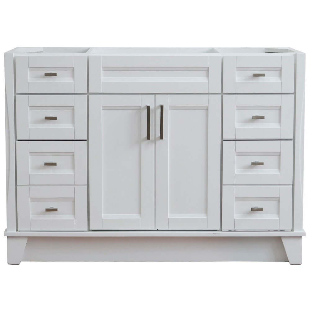 48" Single sink vanity in White finish- cabinet only - 400700-48S-WH