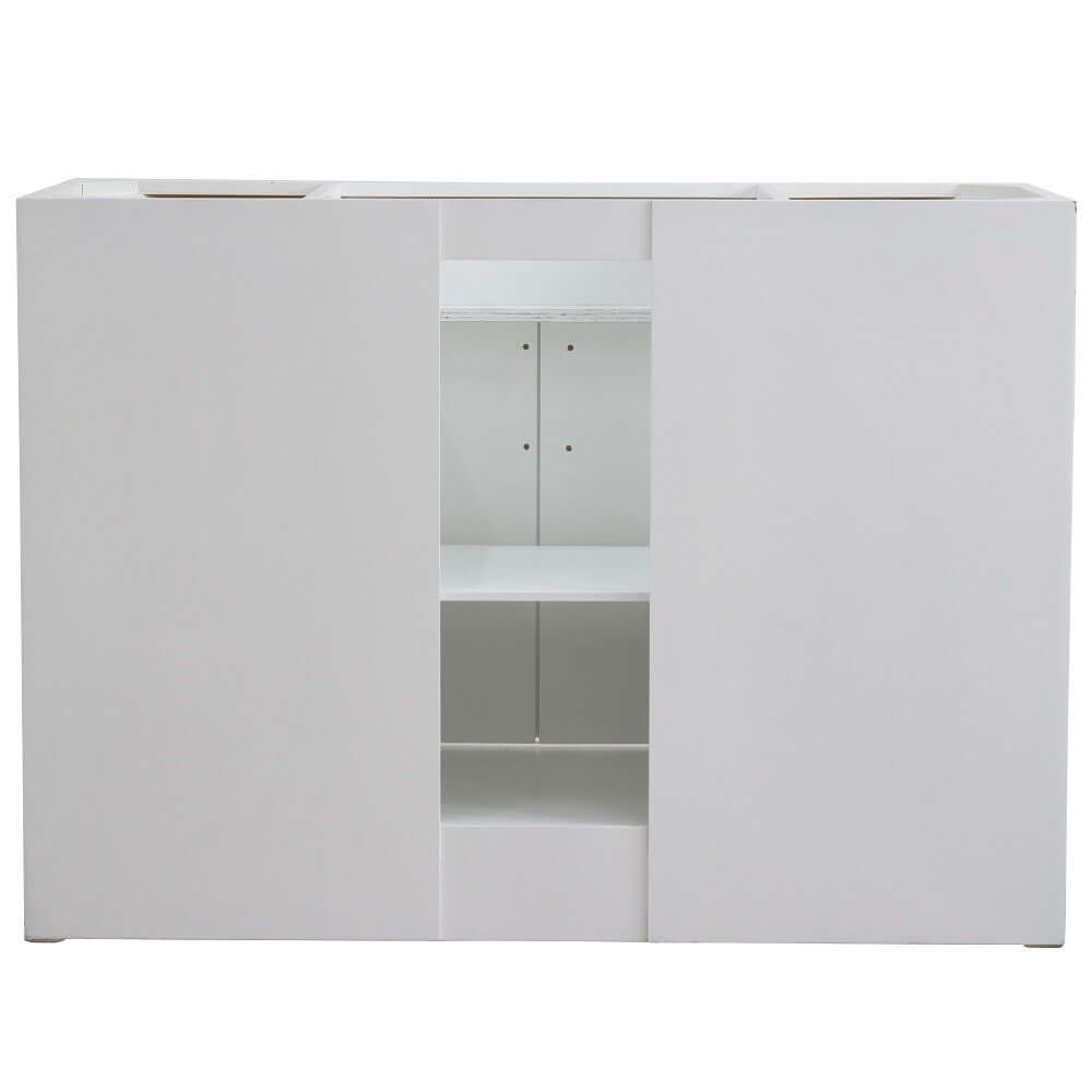 48" Single sink vanity in White finish- cabinet only - 400700-48S-WH