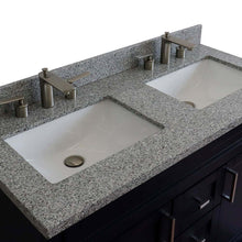 Load image into Gallery viewer, 48&quot; Double sink vanity in Blue finish with Gray granite and rectangle sink - 400700-49D-BU-GYR