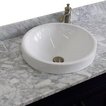 Load image into Gallery viewer, 49&quot; Single sink vanity in Blue finish with White carrara marble and round sink - 400700-49S-BU-WMRD