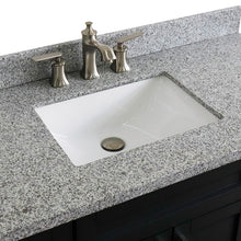 Load image into Gallery viewer, 49&quot; Single sink vanity in Dark Gray finish with Gray granite and rectangle sink - 400700-49S-DG-GYR
