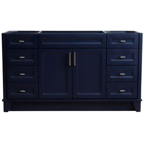 60" Single sink vanity in Blue finish - cabinet only - 400700-60S-BU