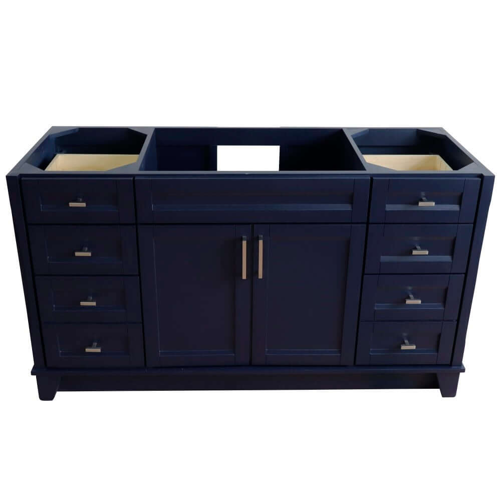 60" Single sink vanity in Blue finish - cabinet only - 400700-60S-BU