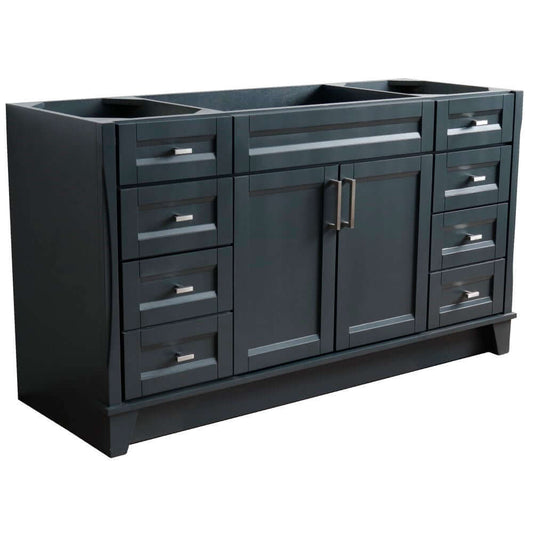 60" Single sink vanity in Dark Gray finish - cabinet only - 400700-60S-DG