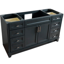Load image into Gallery viewer, 60&quot; Single sink vanity in Dark Gray finish - cabinet only - 400700-60S-DG