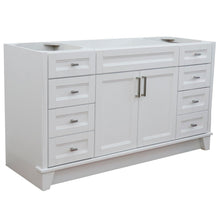 Load image into Gallery viewer, 60&quot; Single sink vanity in White finish- cabinet only - 400700-60S-WH