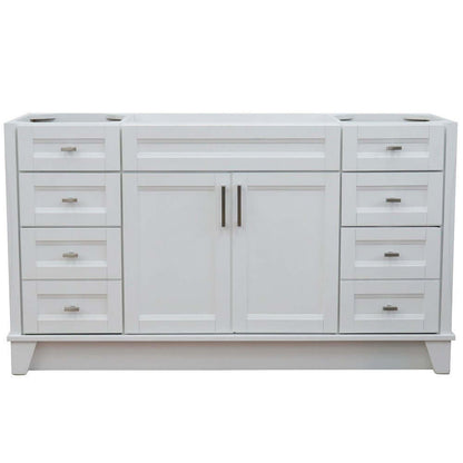 60" Single sink vanity in White finish- cabinet only - 400700-60S-WH