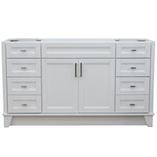 Load image into Gallery viewer, 60&quot; Single sink vanity in White finish- cabinet only - 400700-60S-WH