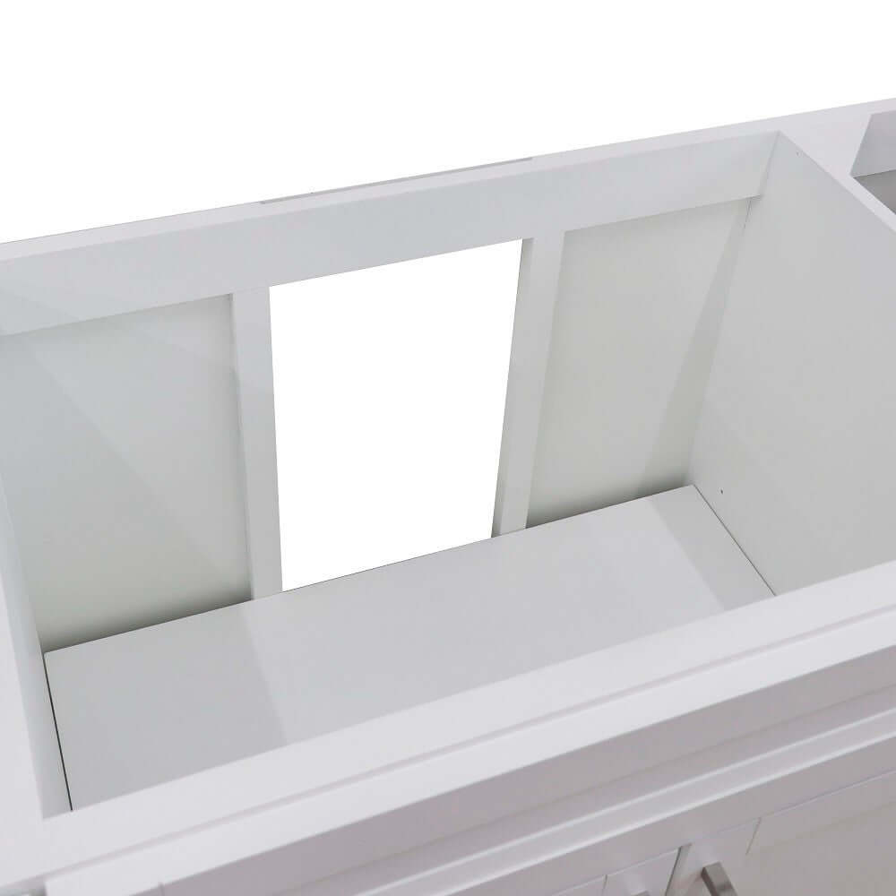 60" Single sink vanity in White finish- cabinet only - 400700-60S-WH