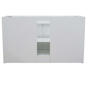 60" Single sink vanity in White finish- cabinet only - 400700-60S-WH