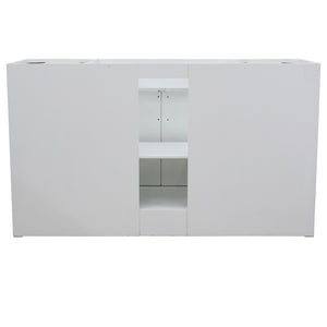 60" Single sink vanity in White finish- cabinet only - 400700-60S-WH