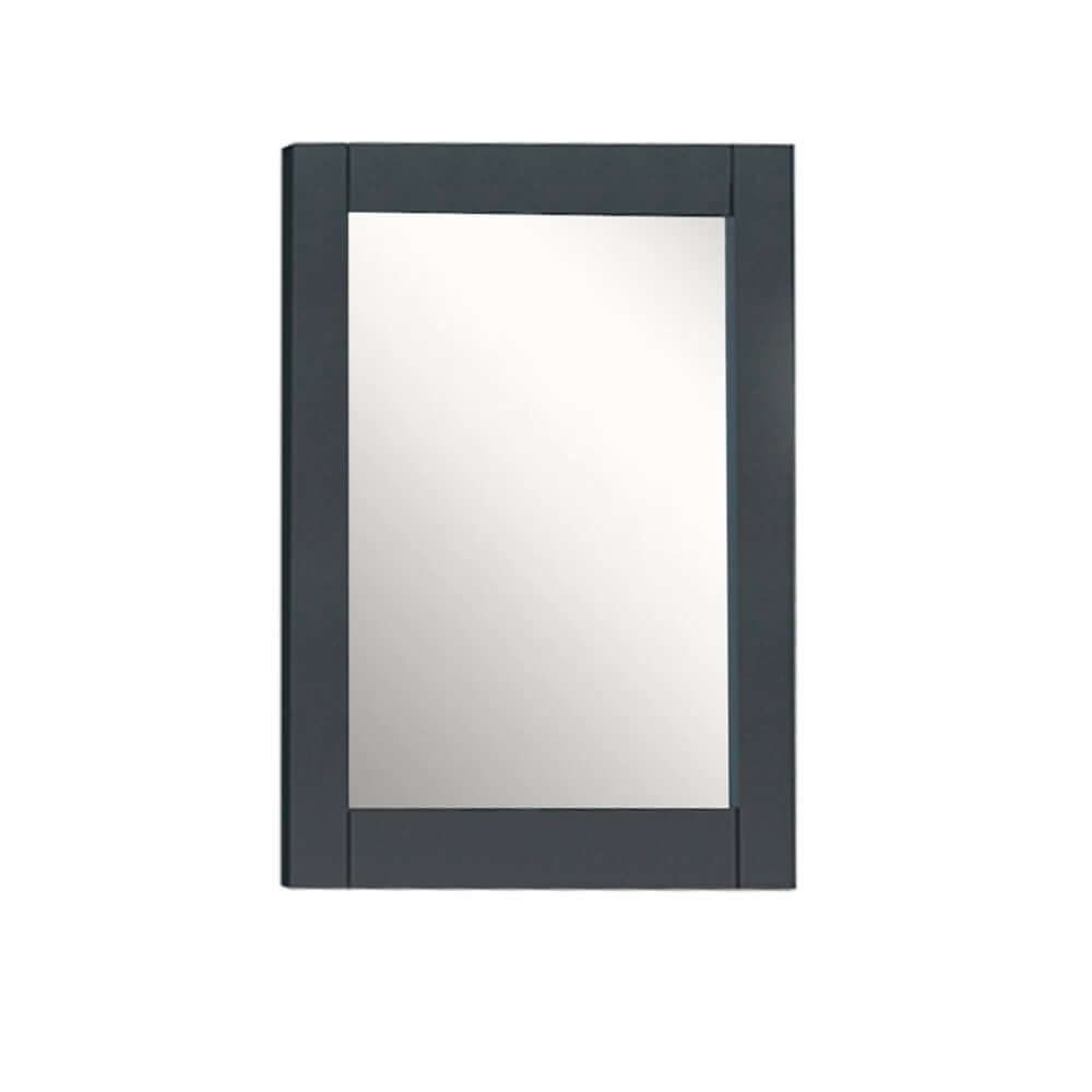 24" Wood Frame Mirror in Dark Gray - 400700-M-24DG