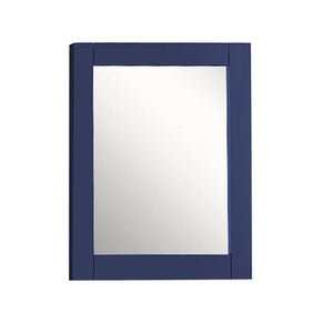 28" Wood Frame Mirror in Blue - 400700-M-28BU