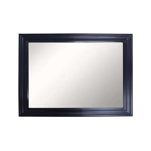 24" Wood Frame Mirror In Blue - 400800-24-M-BU
