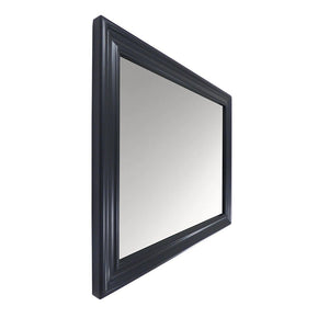 24" Wood Frame Mirror In Dark Gray - 400800-24-M-DG