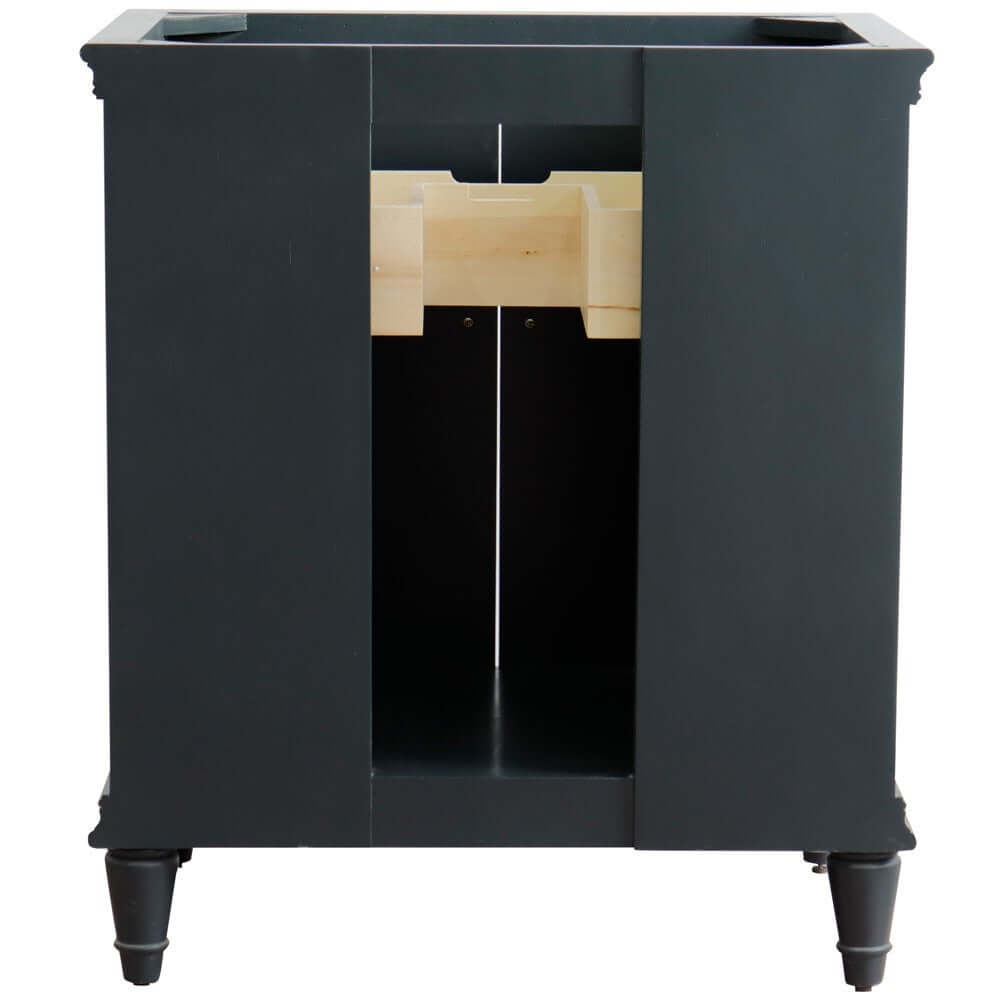 30" Single vanity in Dark Gray finish- Cabinet only - 400800-30-DG