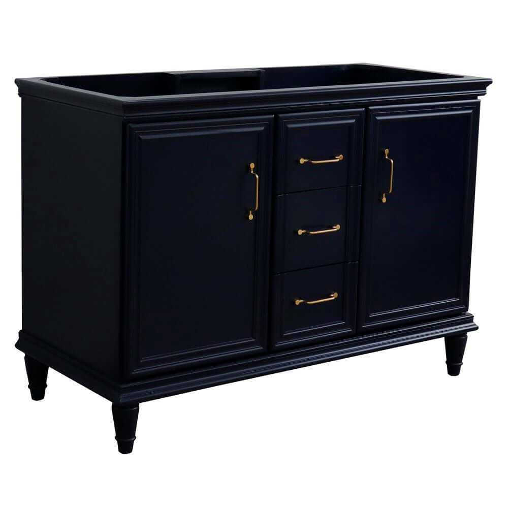 48" Double vanity in Blue finish- cabinet only - 400800-48D-BU