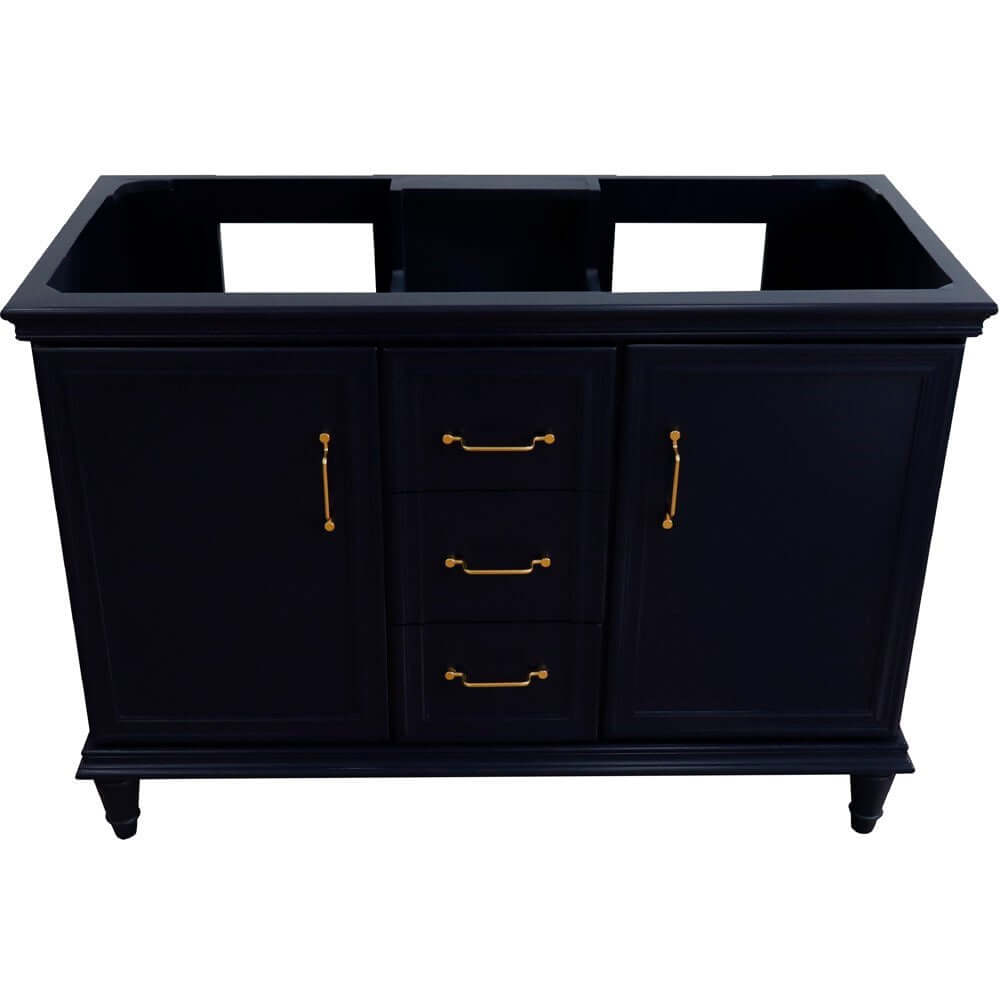 48" Double vanity in Blue finish- cabinet only - 400800-48D-BU