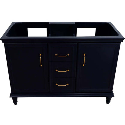 48" Double vanity in Blue finish- cabinet only - 400800-48D-BU