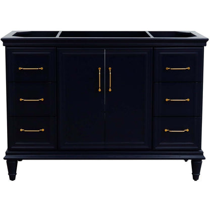 48" Single vanity in Blue finish- cabinet only - 400800-48S-BU