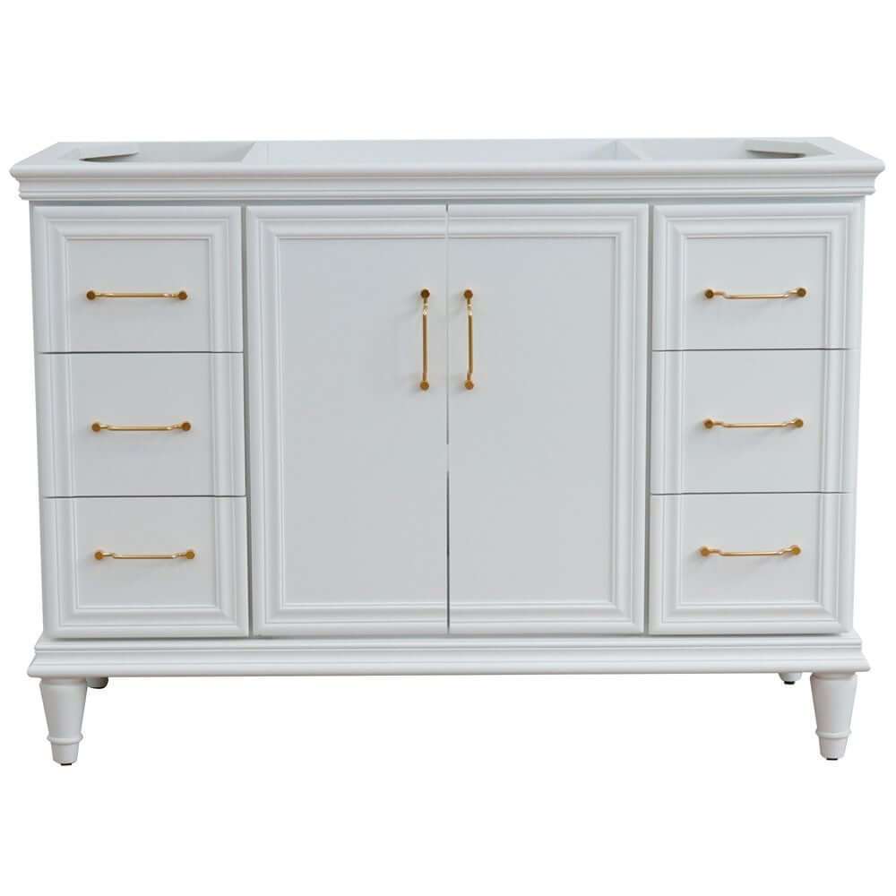 48" Single vanity in White finish- cabinet only - 400800-48S-WH