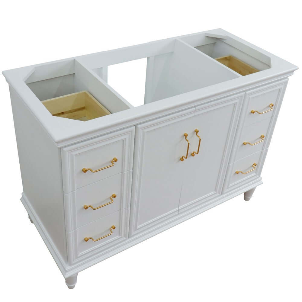 48" Single vanity in White finish- cabinet only - 400800-48S-WH