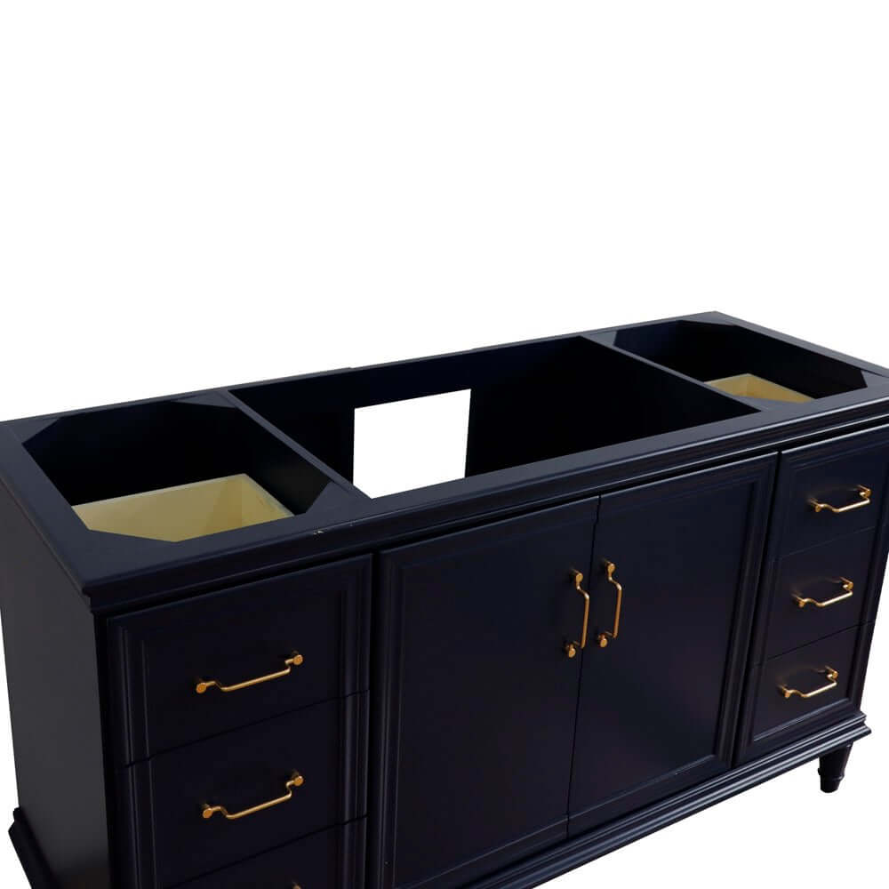 60" Single vanity in Blue finish- cabinet only - 400800-60S-BU