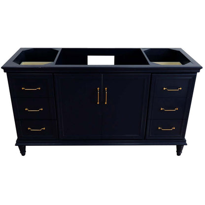 60" Single vanity in Blue finish- cabinet only - 400800-60S-BU