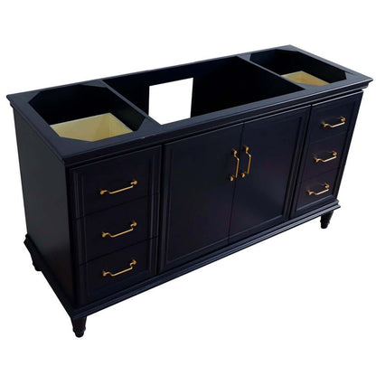 60" Single vanity in Blue finish- cabinet only - 400800-60S-BU