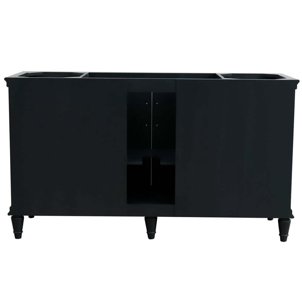 60" Single vanity in Dark Gray finish- cabinet only - 400800-60S-DG