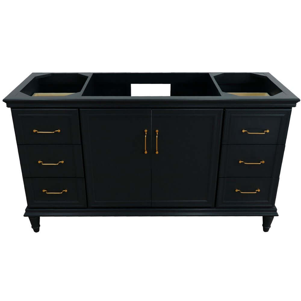 60" Single vanity in Dark Gray finish- cabinet only - 400800-60S-DG