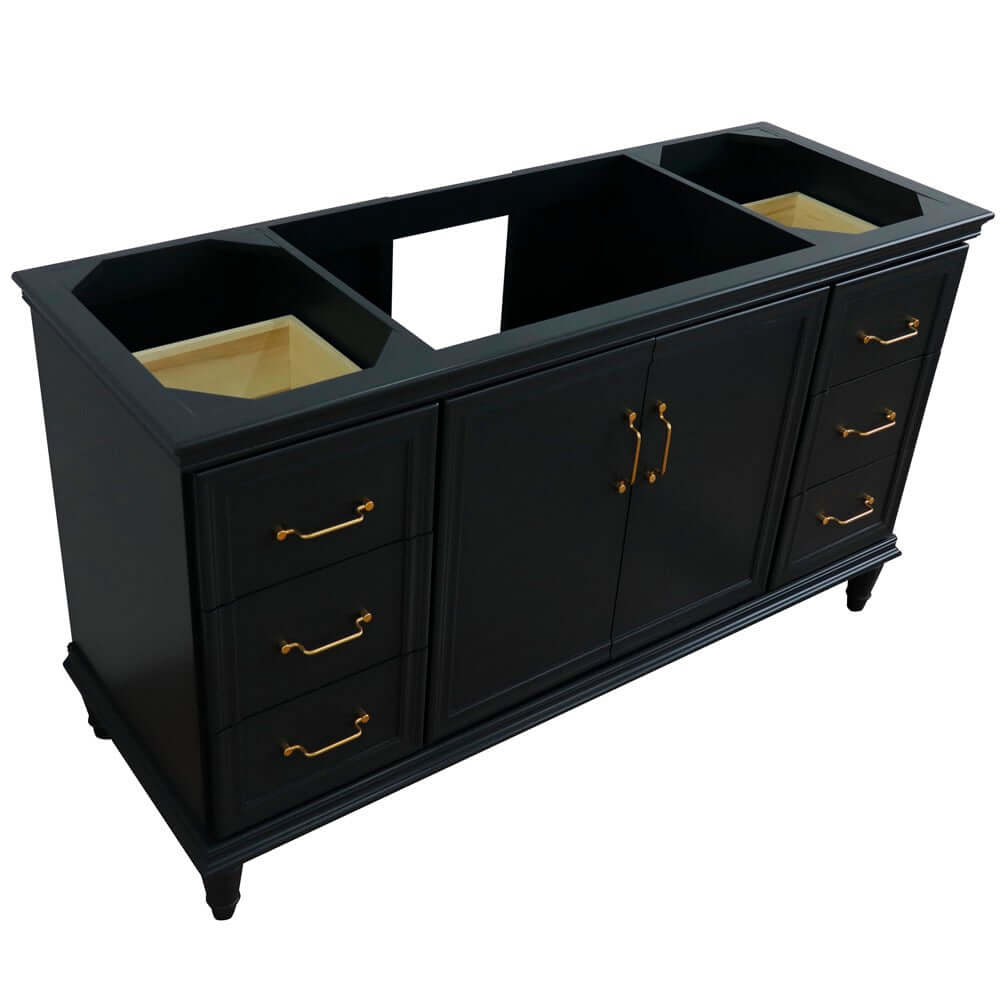 60" Single vanity in Dark Gray finish- cabinet only - 400800-60S-DG