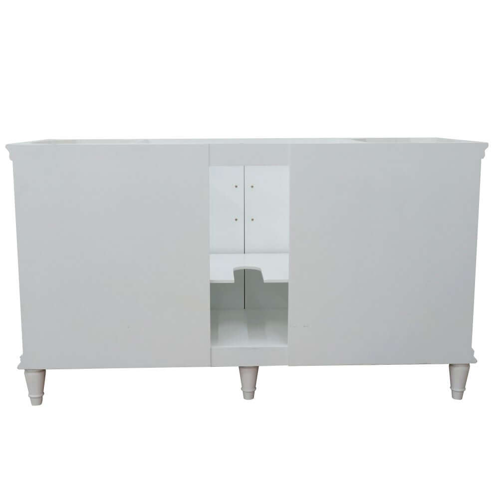 60" Single vanity in White finish- cabinet only - 400800-60S-WH