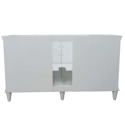 60" Single vanity in White finish- cabinet only - 400800-60S-WH