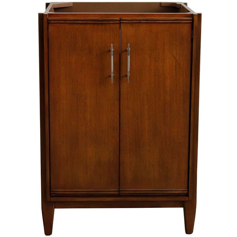 24" Single sink vanity in Walnut finish - cabinet only - 400901-24-WA