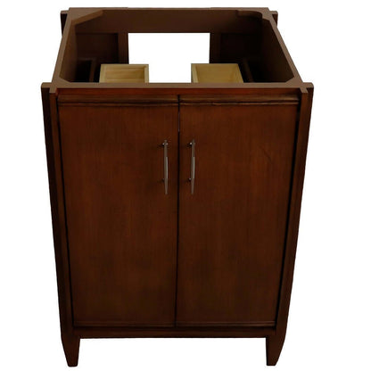 24" Single sink vanity in Walnut finish - cabinet only - 400901-24-WA