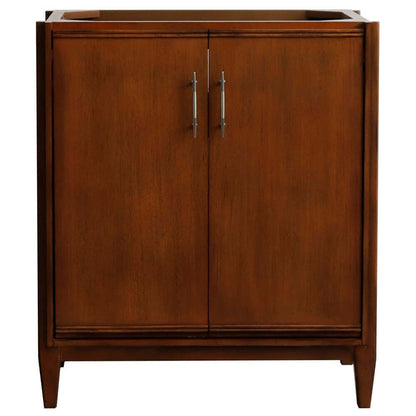 30" Single sink vanity in Walnut finish - cabinet only - 400901-30-WA