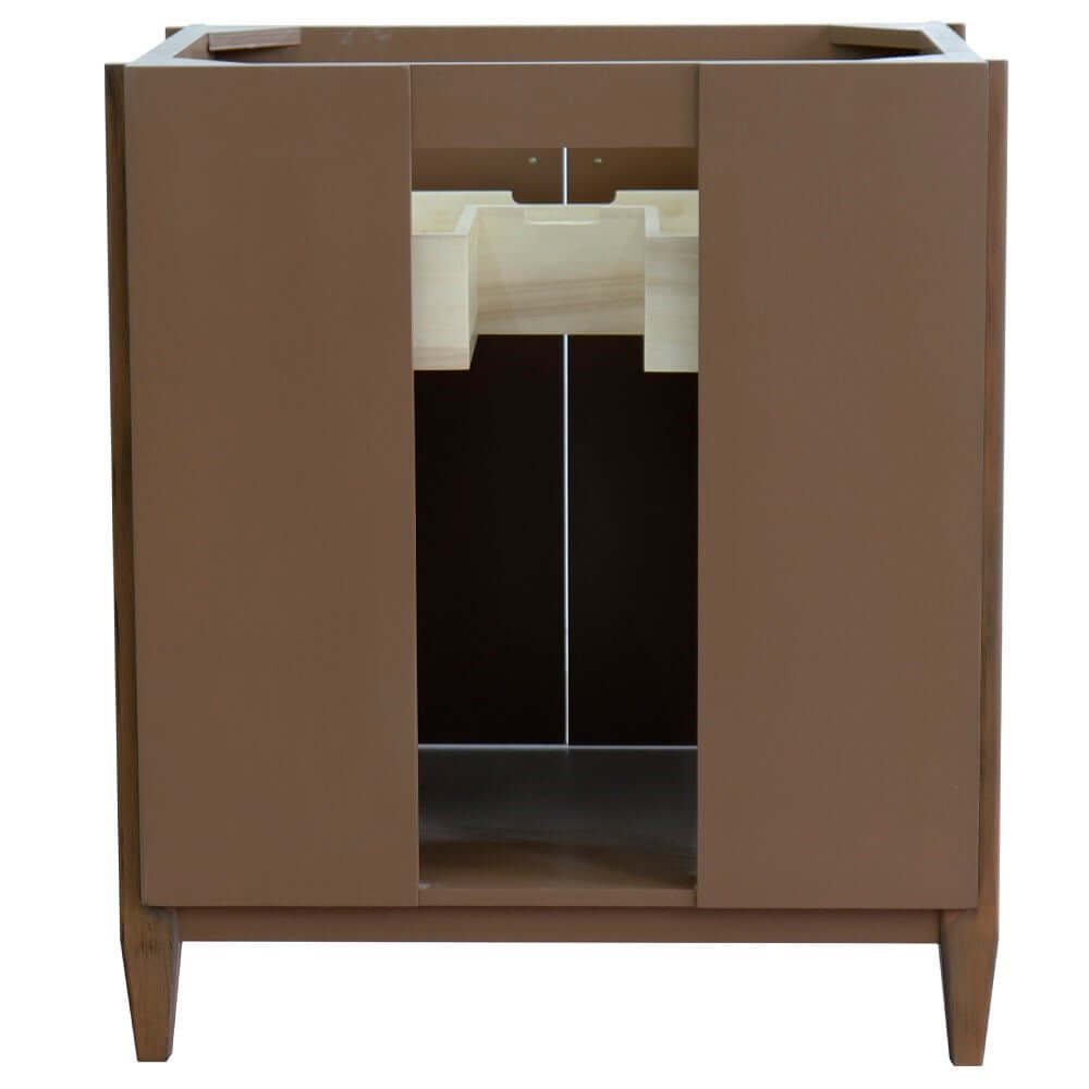 30" Single sink vanity in Walnut finish - cabinet only - 400901-30-WA