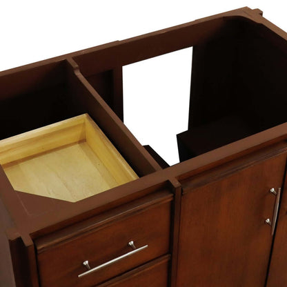 36" Single sink vanity in Walnut finish - Right door- Cabinet only - 400901-36R-WA