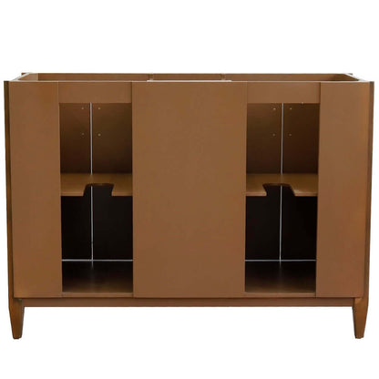 48" Double sink vanity in Walnut finish - cabinet only - 400901-48D-WA