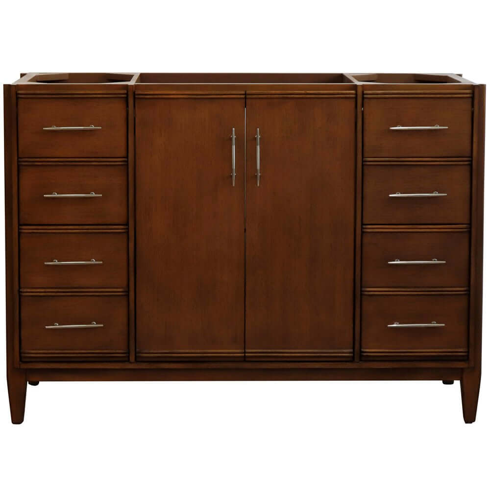 48" Single sink vanity in Walnut finish - cabinet only - 400901-48S-WA