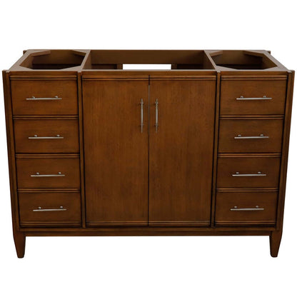 48" Single sink vanity in Walnut finish - cabinet only - 400901-48S-WA