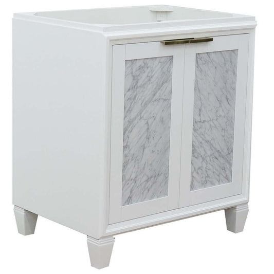 30" Single sink vanity in White finish - cabinet only - 400990-30-WH