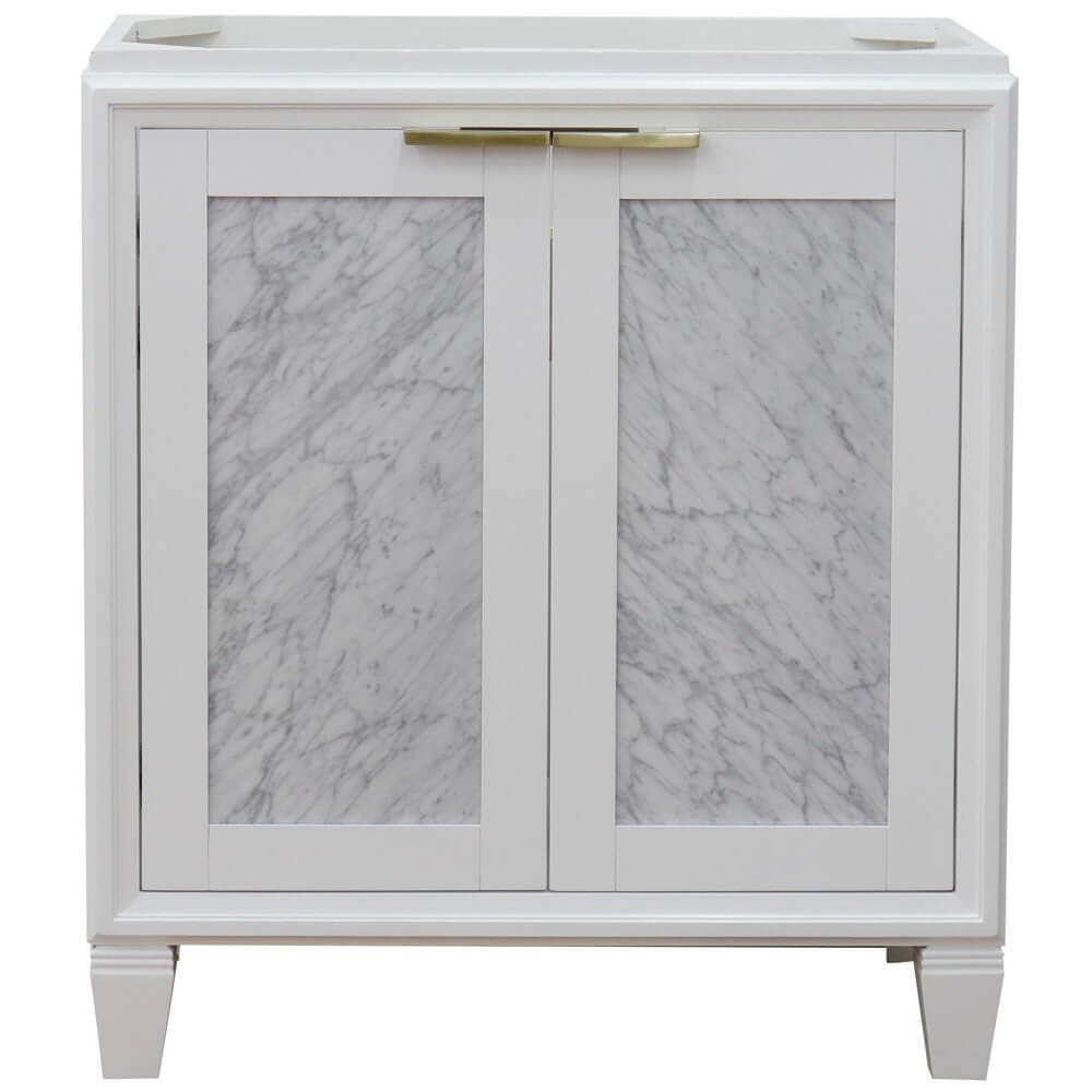 30" Single sink vanity in White finish - cabinet only - 400990-30-WH