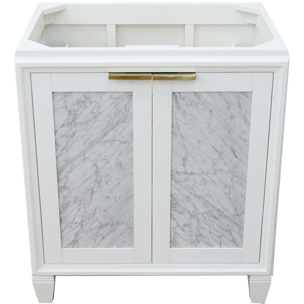 30" Single sink vanity in White finish - cabinet only - 400990-30-WH