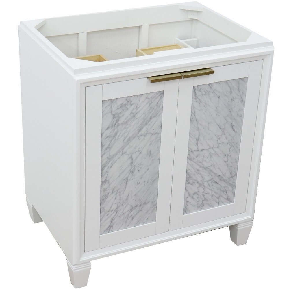 30" Single sink vanity in White finish - cabinet only - 400990-30-WH